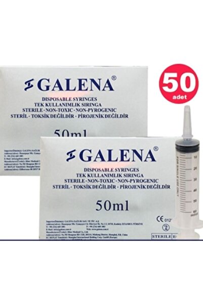 Galena 50 Cc Beslenme Enjektörü Çam Uçlu Katater X 50 Adet