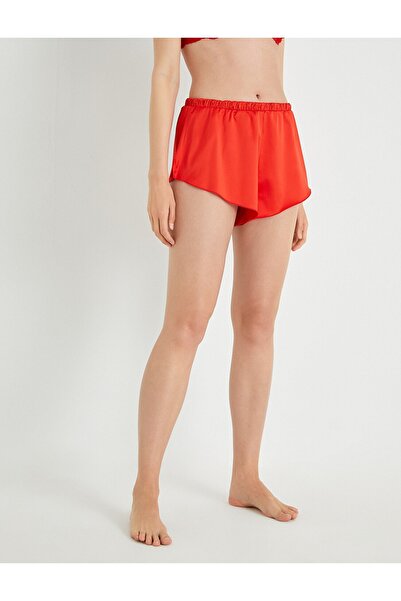Koton Satin-Minishorts mit elastischem Bund