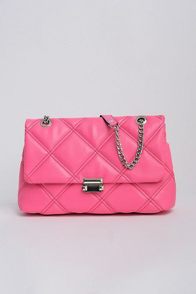 Çantacımstore Women's Chain Quilted Crossbody Bag Pink 105