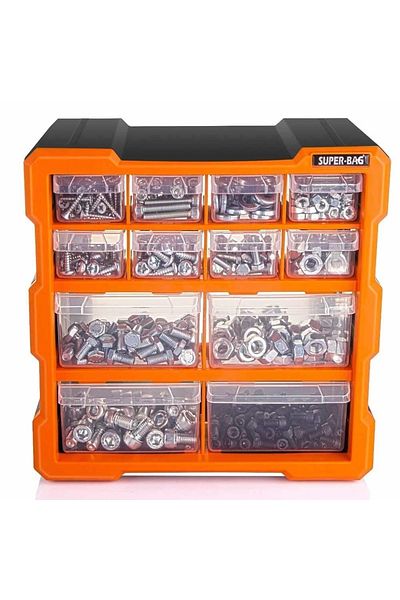 orhanucuzluk Monoblock Organizer Σετ 12 Συρτάρια Hobby Box