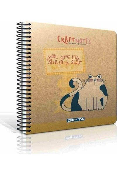 Gıpta Craft Notes Spiral Hard Cover Notebook (a4)-100 Sheets Plain