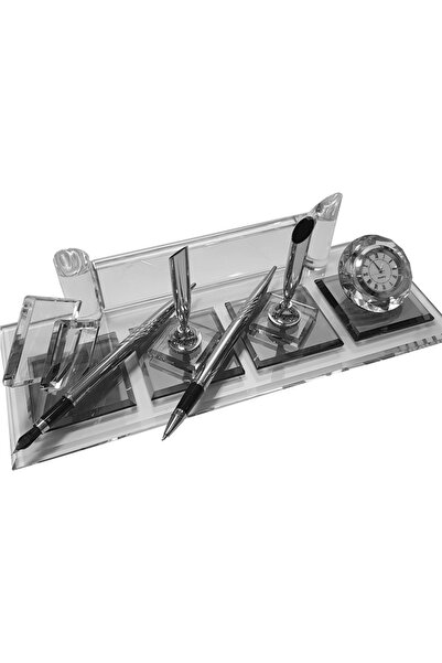 MERTKRİSTAL Kristal Masaüstü Kalemlik, Ofis Masa Isimliği, Kabartma Isimlik, ...