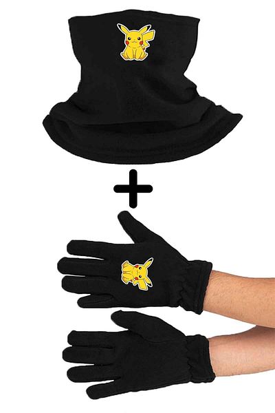 herotasarım Set mănuși Pokemon Pikaçu - Guler pentru gât Bll2379