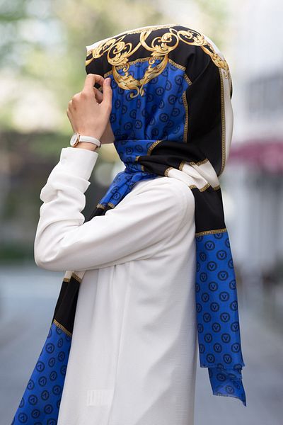 Vissona Γυναικείο Fresh Silk Shawl Saks Gold