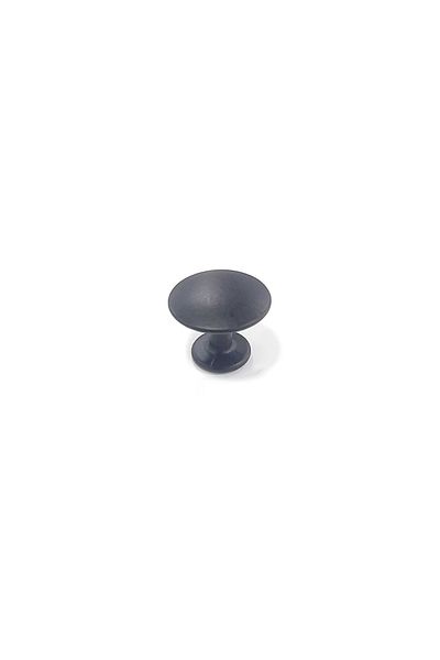 ARON Flat Button Handle Matte Black Furniture Cloakroom Drawer Cabinet Handle