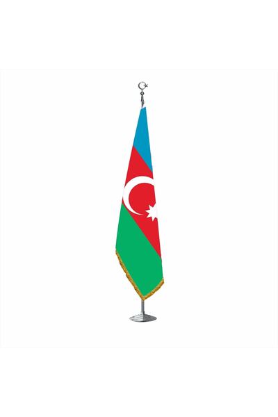 bayrakal Azerbaycan Makam Telalı Bayrak Krom Direkli