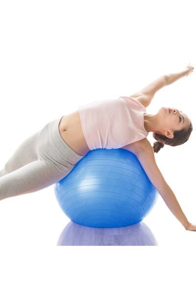 Leyaton Pilates Topu 65 Cm Pompalı