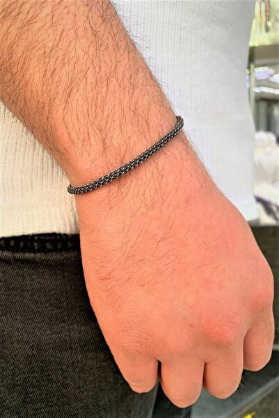 Doğan Silver Kazaziye Tığ Örgülü Gümüş Bileklik Dgn21389