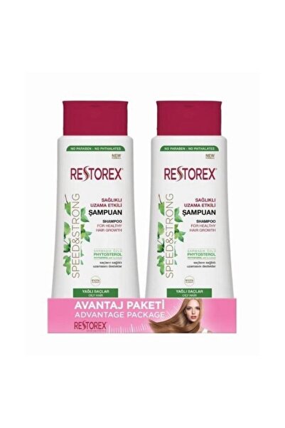 Restorex شامبو 500 مل × 2 للشعر الدهني