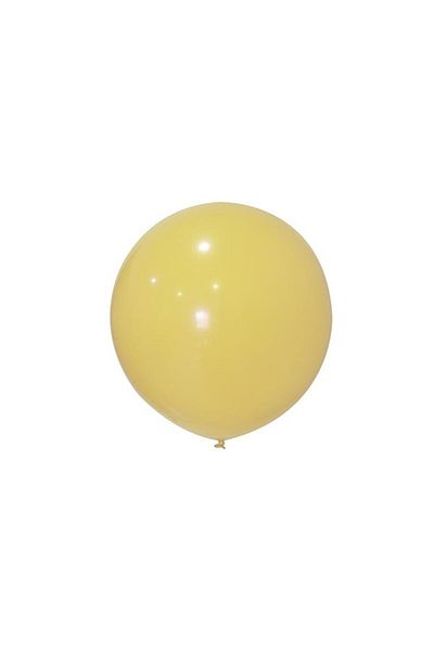 BalonEvi 24" Macaron Yellow Jumbo Balloon 3 Pack
