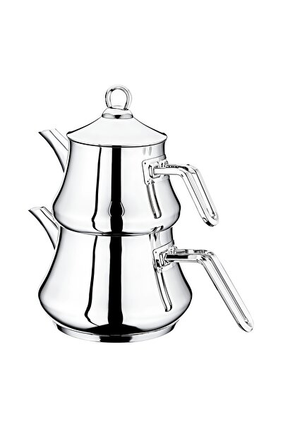 OMS PASLANMAZ إبريق شاي من الفولاذ باللون البيج Oms 8076-s L من الفولاذ المقا...