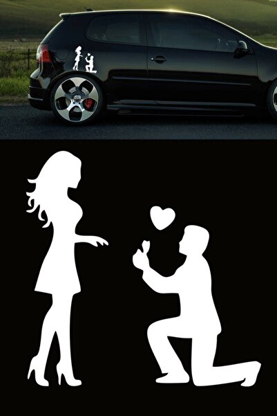 Dijitonline Love - Dear Car Sticker 15 X 15 Cm - Vehicle Sticker
