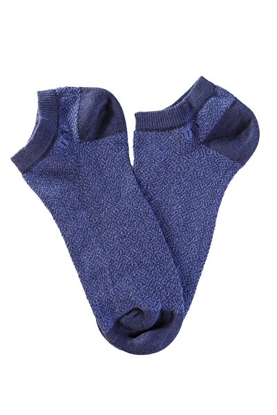 Morven Șosete pentru bărbați, albastru marin, din bumbac, cu model Pier