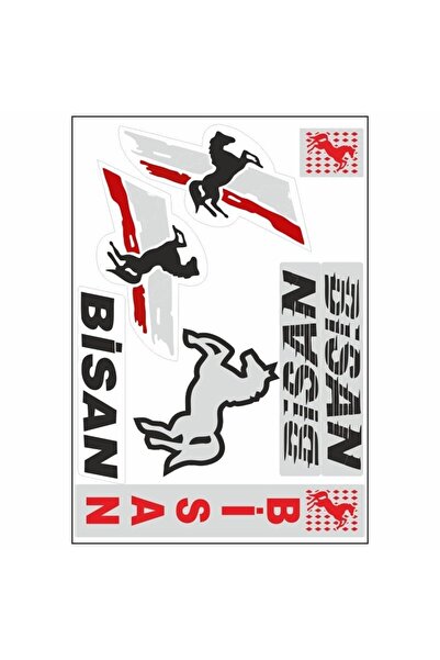 Bisan Motosiklet Sticker Seti