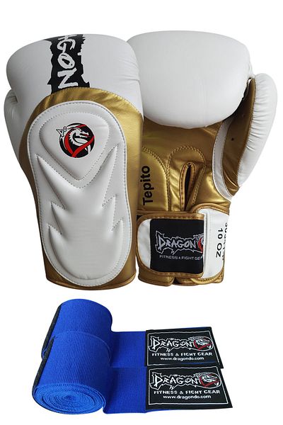 Dragondo Tepito Boxing Glove And Blue Bandage. Set of 2 2.party 30341