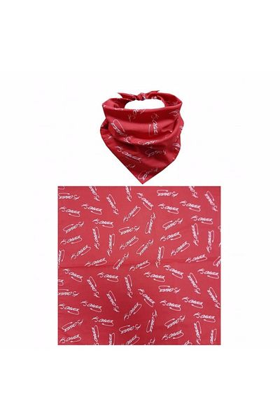 Herşey Nota Ataturk Signature Scarf Red