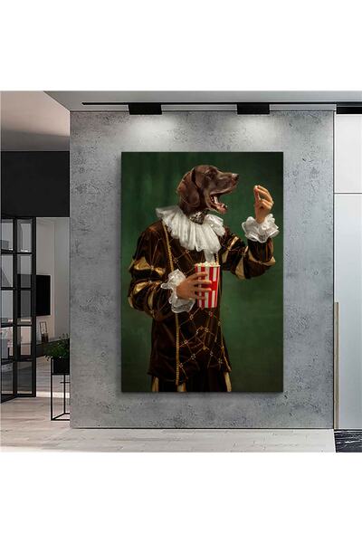 Sebenta Biyografik Köpek Kanvas Tablo