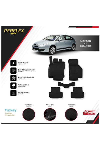 PERFLEX Cıtroen C4 2004-2010 3d Havuzlu Paspas