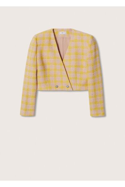 MANGO Woman Kısa Tüvit Ceket