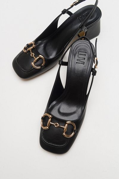 Luvi Karol Black Women's Heeled Shoes