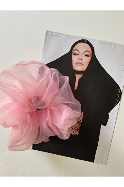 CSR Collection Πόρπη ροζ οργάντζα μεγάλου μεγέθους