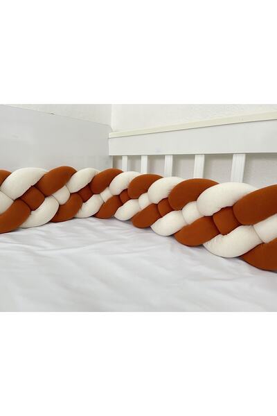 Lucky Kids سرير أطفال محبوك 190 سم مكون من 4 قطع - طقم واقي المرتبة