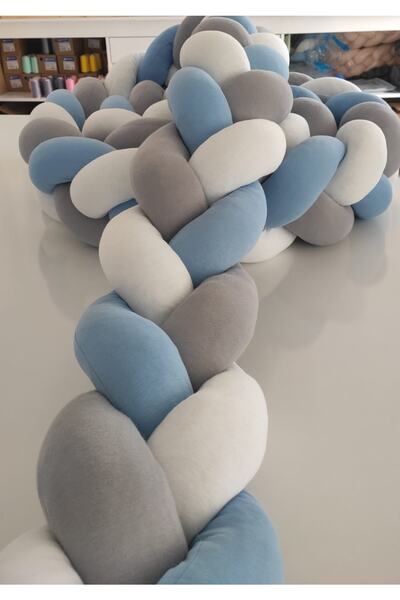 Lucky Kids حماية منسوجة 3 قطع مقاس 240 سم / سرير سلة مقاس 50 × 90 - واقي مرتبة