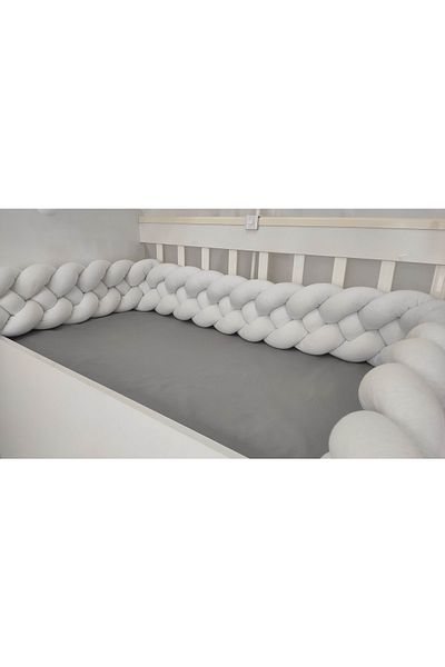 Lucky Kids 420 Cm 4-Piece Knit Protection / 80x130 Mother's Side Park Crib - Mattress Protector