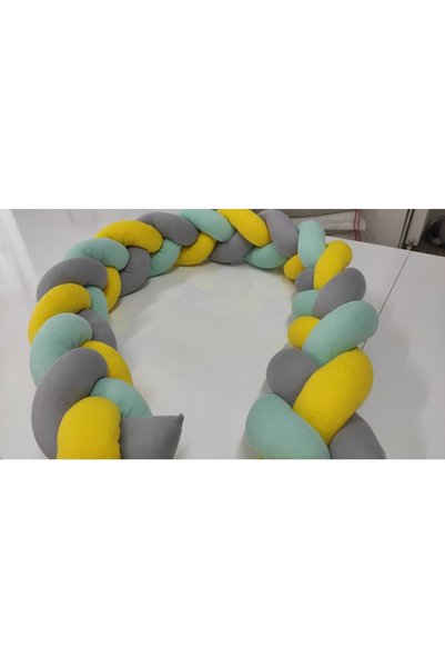 Lucky Kids 360 Cm 3'lü Örgü Koruma /60x120 Anne Yanı Park Beşik - Yatak Koruyucu