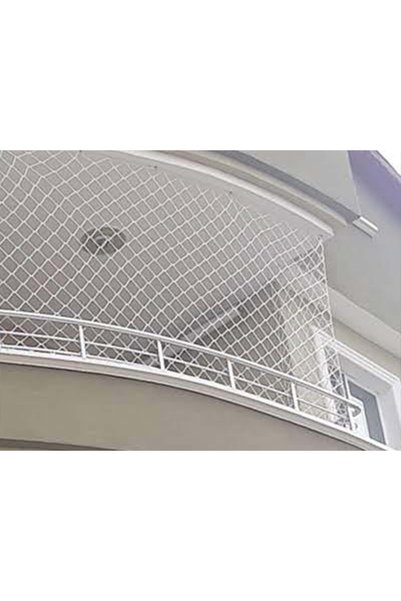 ünal file 6 Mm 2,50 X 10 Metre ( Göz 5 Cm) Balkon Güvenlik Filesi Çocuk Emniyet Ağı Merdiven Güvenlik Ağı