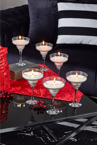 KURT HOME Misket Kokulu Mum 6 ' Lı Karışık Beyaz