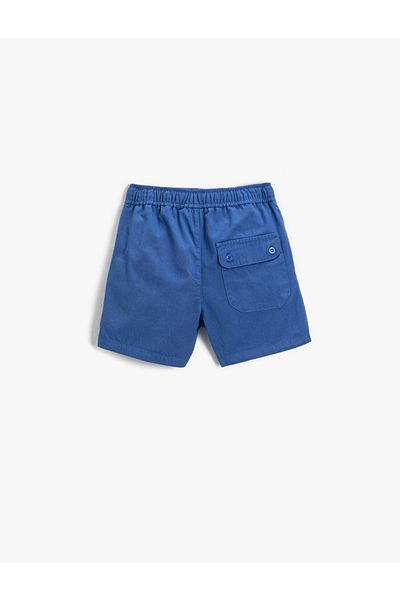 Koton Pantaloni scurti de bază cu talie elastică, deasupra genunchiului din bumbac