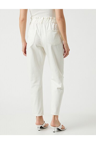 Koton Γυναικείο φαρδύ Jean ψηλόμεσο τζιν παντελόνι 2sal40010mw