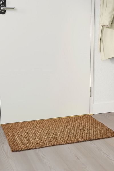 Binbirreyon 50X80 Rustic Cindal Hoodie Mit Naturmatte Und Rutschfester Basis - Kaffee Ke019