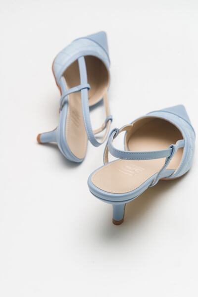Luvi Poınt Bebe Mavi Kadın Topuklu Ayakkabı