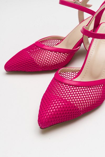 Luvi Schicke Damenschuhe mit Absatz in Fuchsia