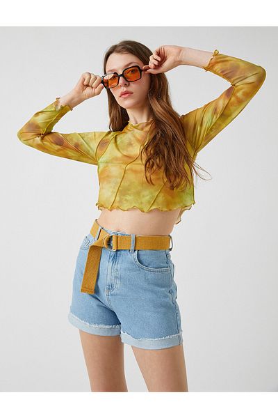 Koton Shorts - Blau - Hoher Bund