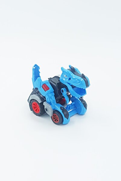 PopŞeker Dinozor Araba Dinozor Robota Dönüşen Sürtmeli Özellikli Sevimli Dino...