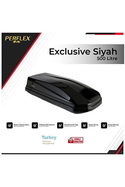PERFLEX Exclusıve Port Bagaj 500 Litre Siyah