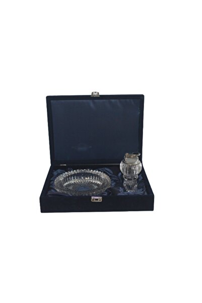 Ottoman Eşli Model Dekoratif Kristal Masa Çakmağı Ve Kristal Cam Küllük