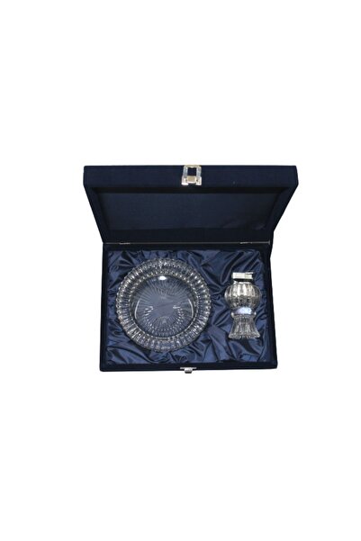 Ottoman Eşli Model Dekoratif Kristal Masa Çakmağı Ve Kristal Cam Küllük