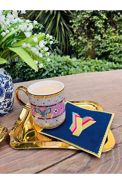 ge living Rainbow ́y ́ ́ Letter Cocktail Napkin (1 Piece)