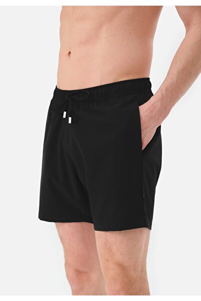 John Frank Gts- Siyah Spor Deniz Şortu