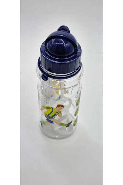 Ticon Fanatik Polycarbonate Plastic Unisex Silicone Straw Drinker Yellow Navy Blue Color