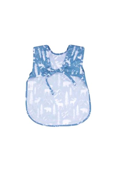 Modakids Animals Patterned Summer Short Sleeve Liquid Proof Baby Girl Baby Food Activity Bib