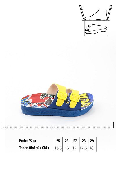 GEZER Summer Two Buckle Boys' Slippers