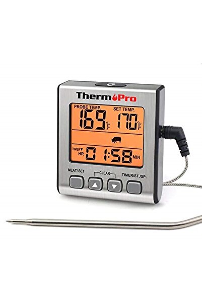 ThermoPro Digital Meat Thermometer - Probe Thermometer - Color Lcd Display - ...