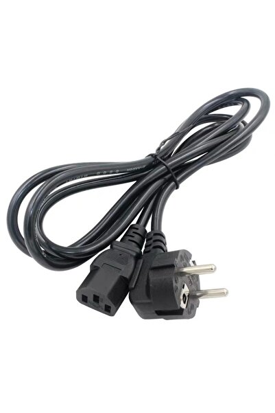 aogo 1.5 Metre Power Güç Kablosu C13 Iec Enerji Kablosu 1.5m Monitör Pc Yazıcı Elektrik Kablosu