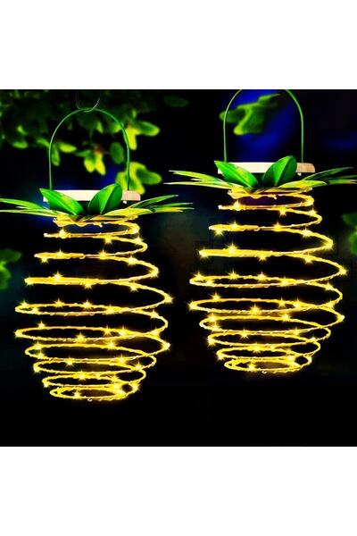 gaman Güneş Enerjili Ananas Görünümlü Su Geçirmez Solar Bahçe Lambası