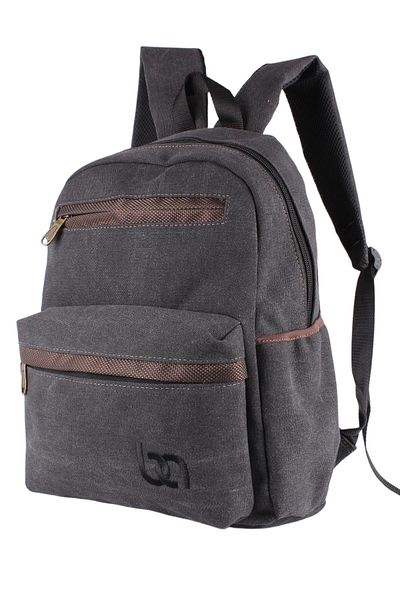 Bagacar Rucsac de școală casual din pânză neagră 130 cu laptop